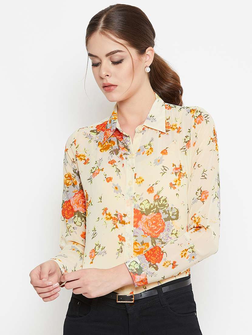 floral long sleeved shirt 