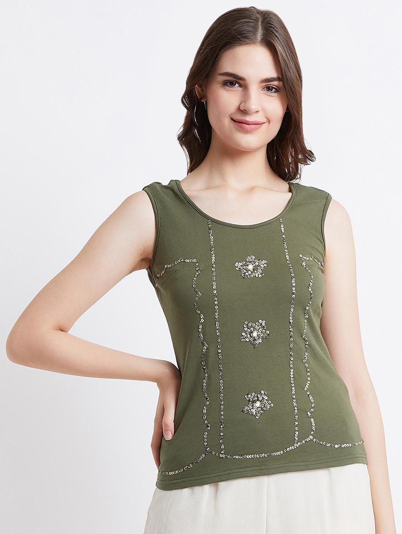 women's straight round neck top - 16496932 -  Zoom Image - 0