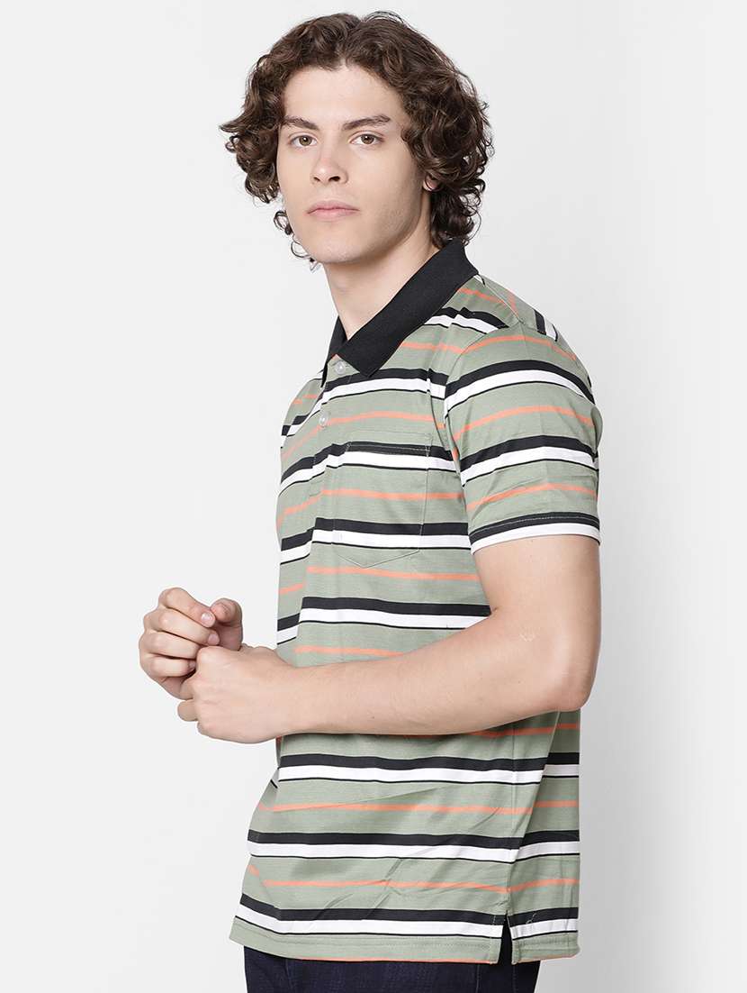 green striped pocket t-shirt - 16497900 - Standard Image - 1