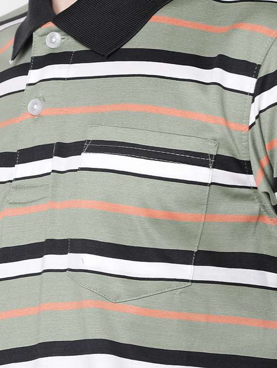 green striped pocket t-shirt - 16497900 - Standard Image - 4