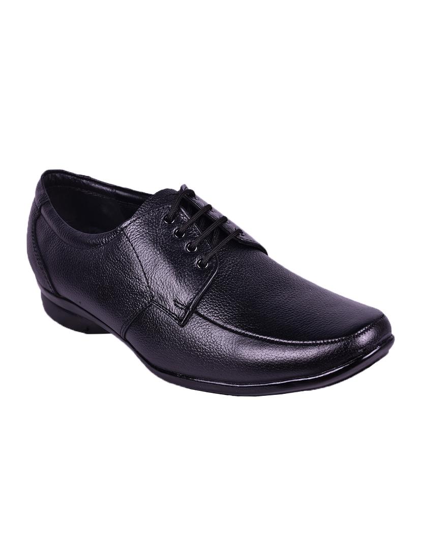 avinash handicrafts black leather lace-up derbys - 16499136 - Zoom Image - 0