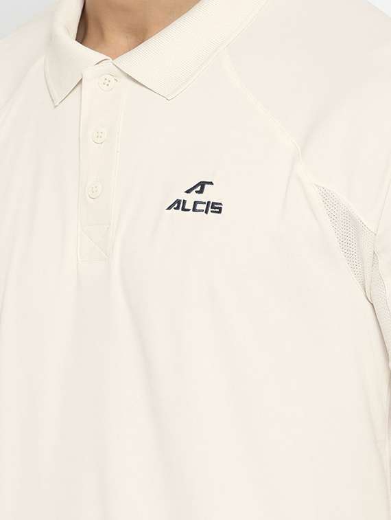 beige solid t-shirt - 16499642 -  Standard Image - 4
