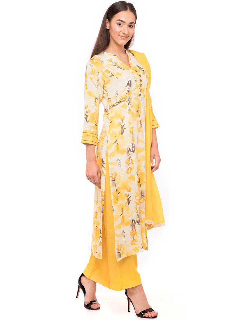 floral kurta palazzo set - 16501042 -  Standard Image - 1