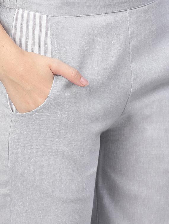striped kurta palazzo set - 16501143 - Standard Image - 4