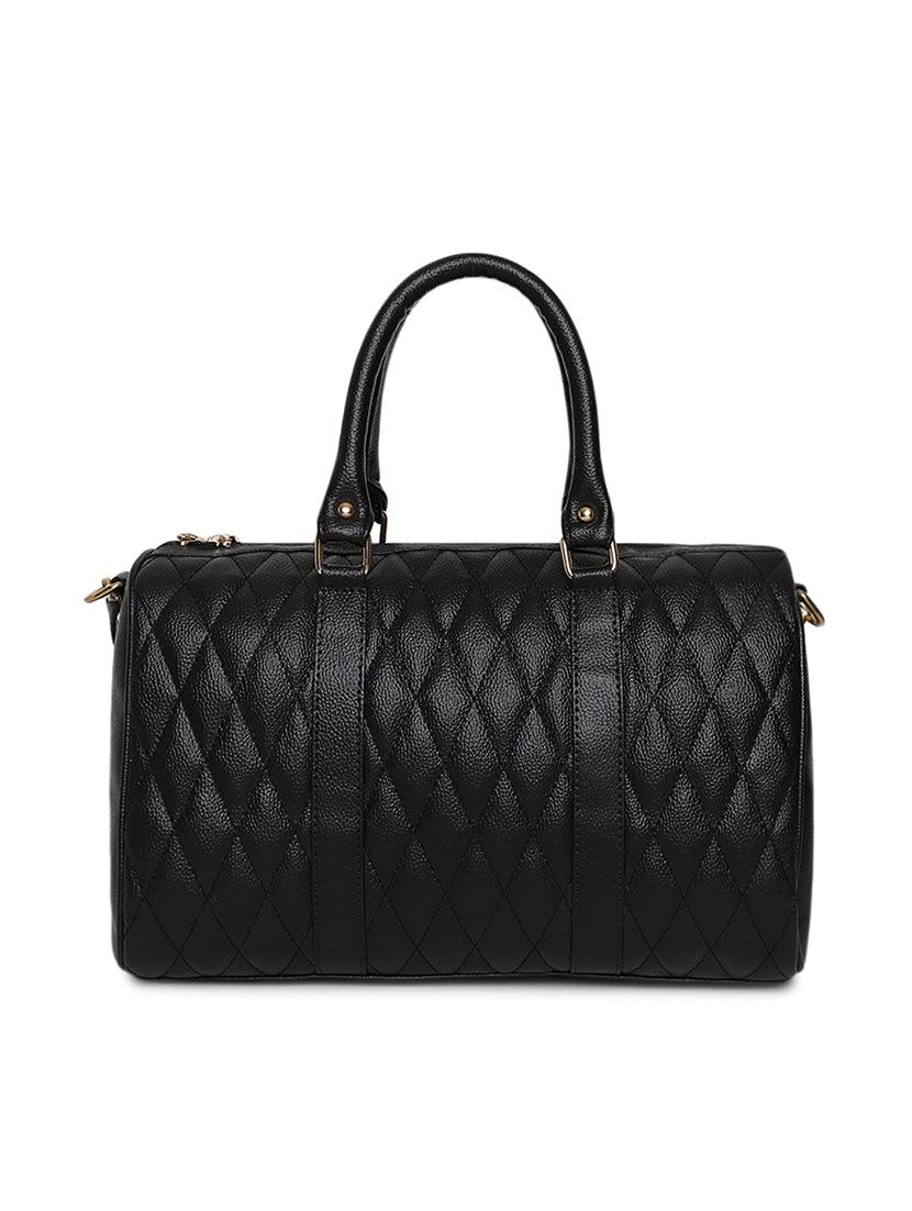 black leatherette (pu) handbag - 16502364 -  Standard Image - 1