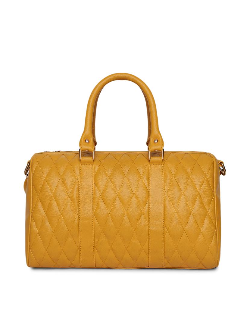 yellow leatherette (pu) handbag - 16502367 -  Standard Image - 1