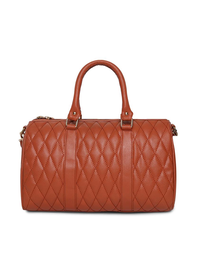 tan leatherette (pu) handbag - 16502369 -  Standard Image - 1