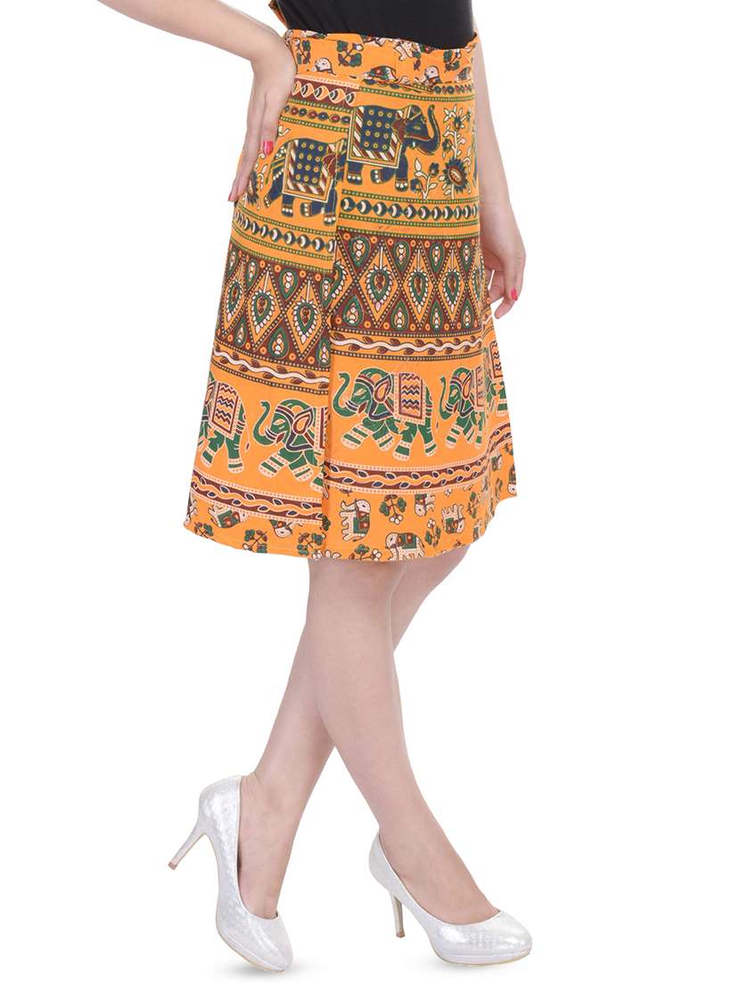 printed wrap skirt - 16503099 -  Standard Image - 1
