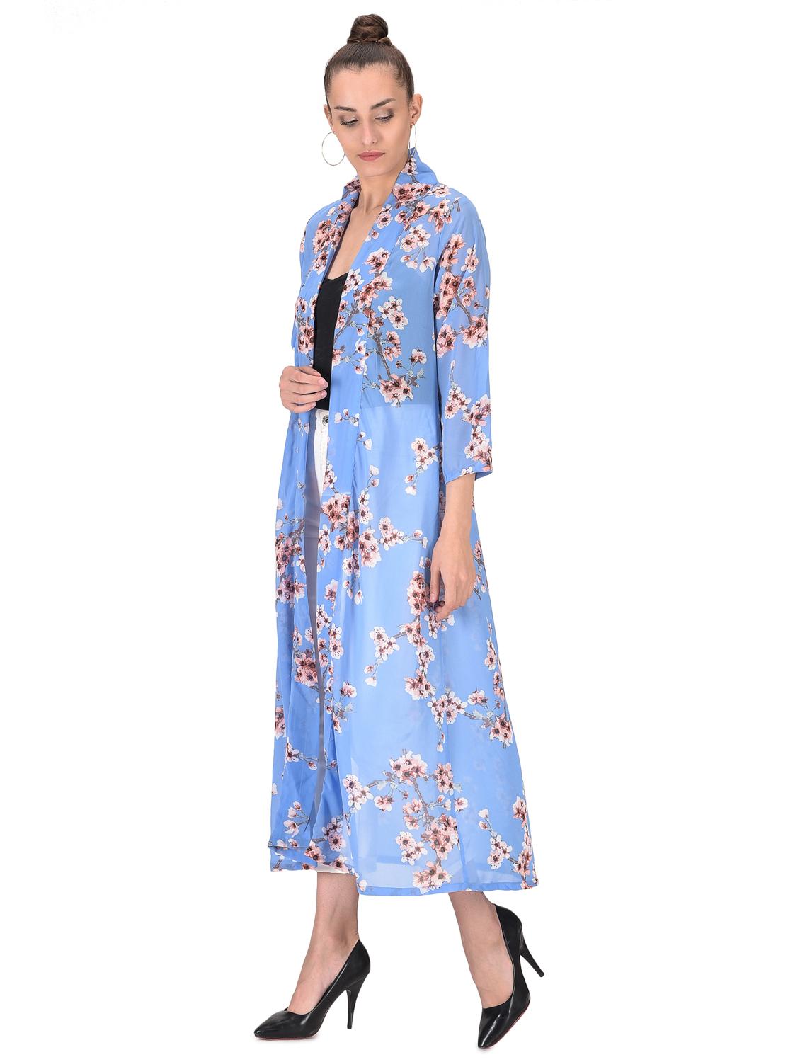floral printed long shrug - 16504576 -  Standard Image - 1