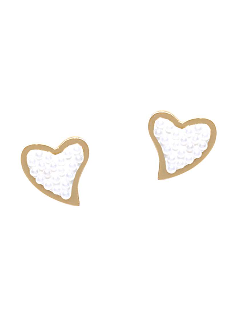 gold metal studs earring