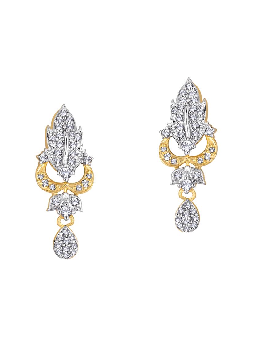 gold brass studs earring - 16506387 - Zoom Image - 0