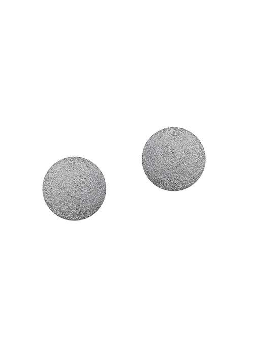 grey plastic studs earring - 16506608 - Standard Image - 0