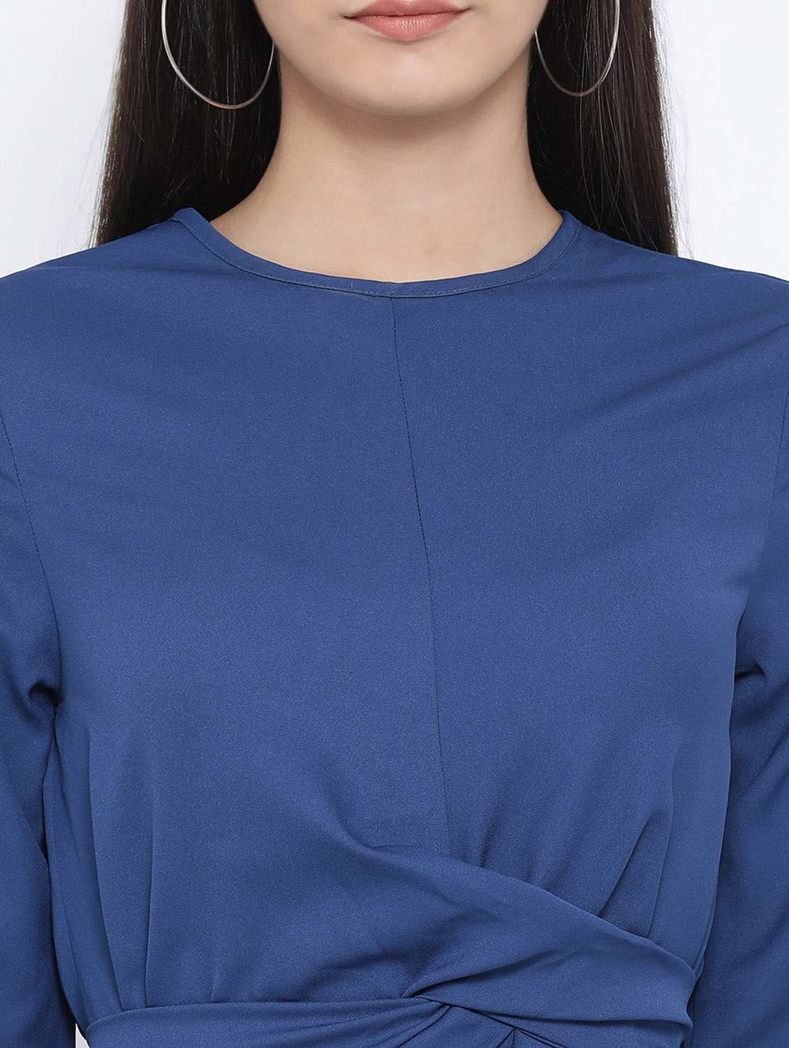 tie knot back a-line dress - 16506778 - Standard Image - 4