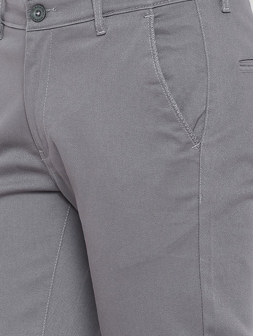 grey solid chinos - 16509394 - Standard Image - 4