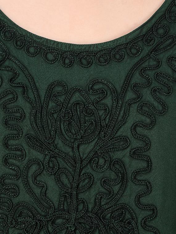 tie up back embroidered tunic - 16510423 - Standard Image - 4