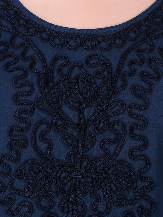 tie up back embroidered tunic - 16510424 - Standard Image - 4