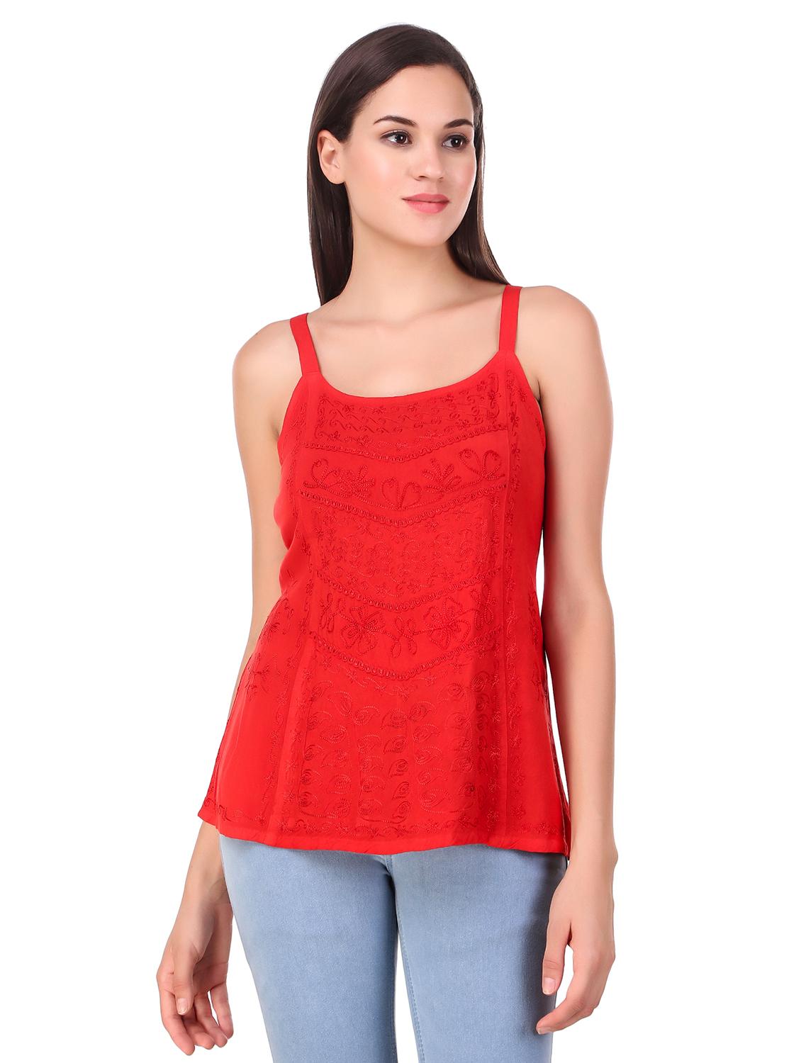 women's a line shoulder strap top - 16510429 -  Zoom Image - 0