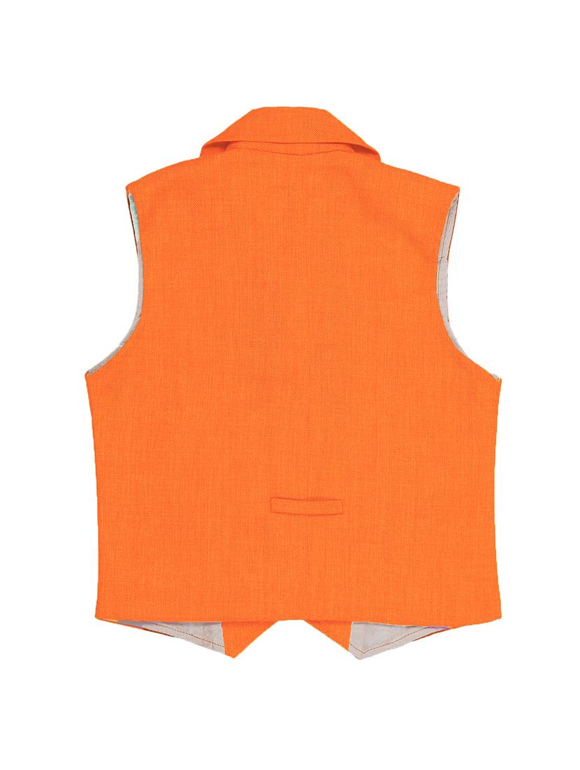 orange jute waistcoat - 16512039 - Standard Image - 1