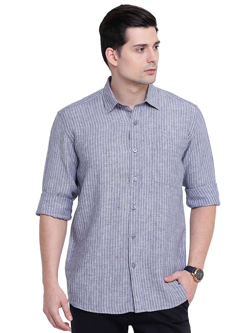 grey linen casual shirt