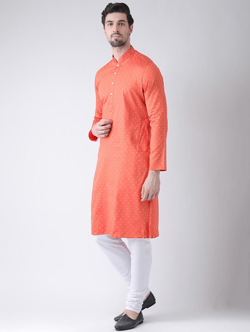 orange printed kurta pyjama set - 16520793 - Standard Image - 1
