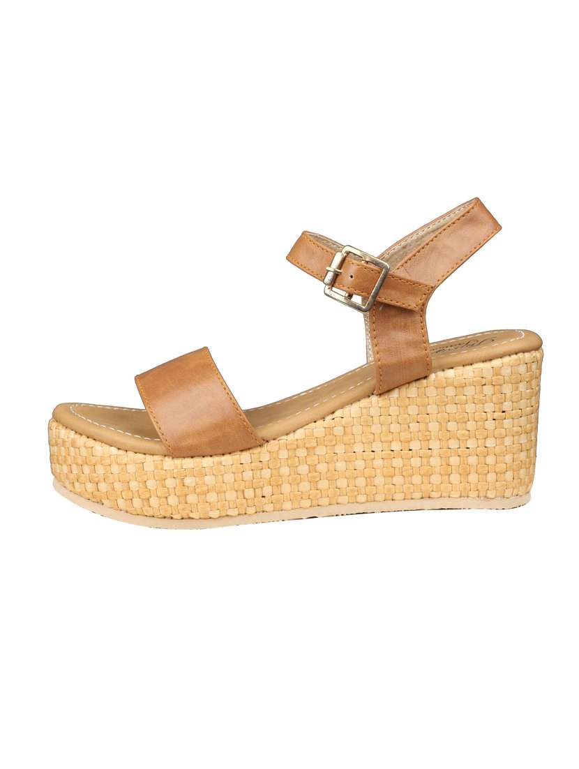 tan ankle strap wedges - 16525831 - Standard Image - 1