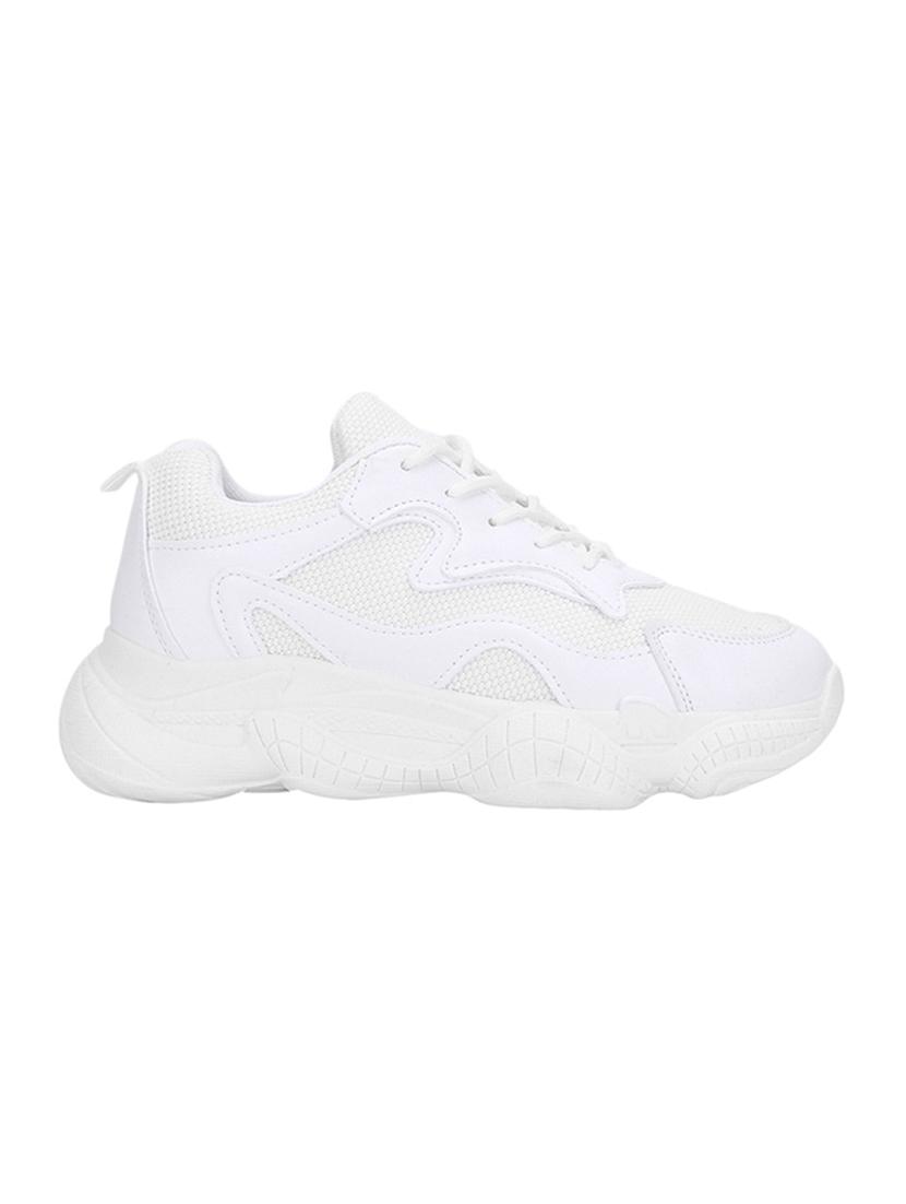 white lace-up sneakers - 16525917 -  Standard Image - 1