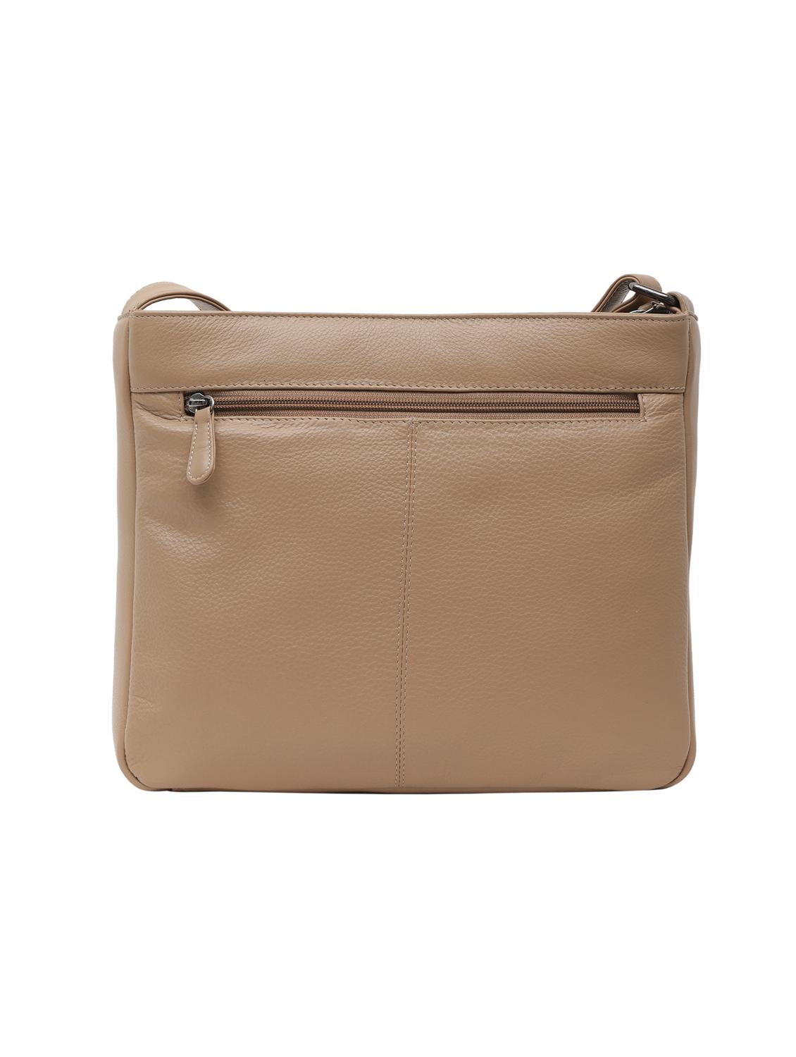 beige leather sling bag - 16526055 - Standard Image - 1