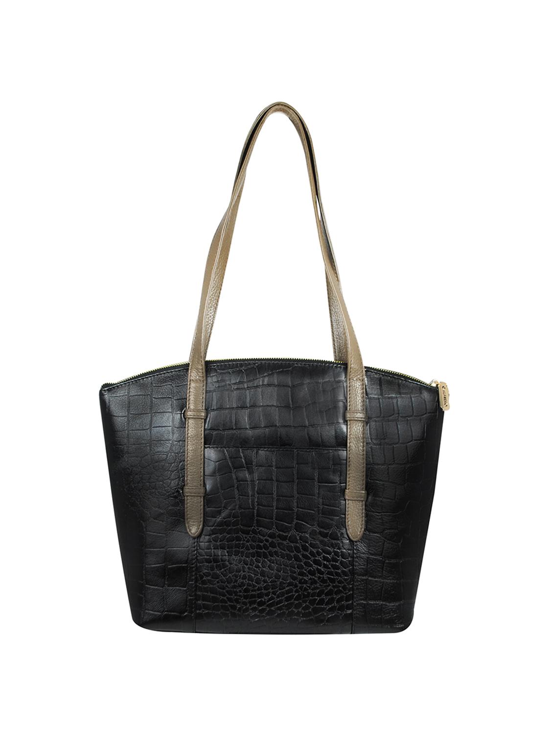 black leather regular tote - 16526349 - Standard Image - 1