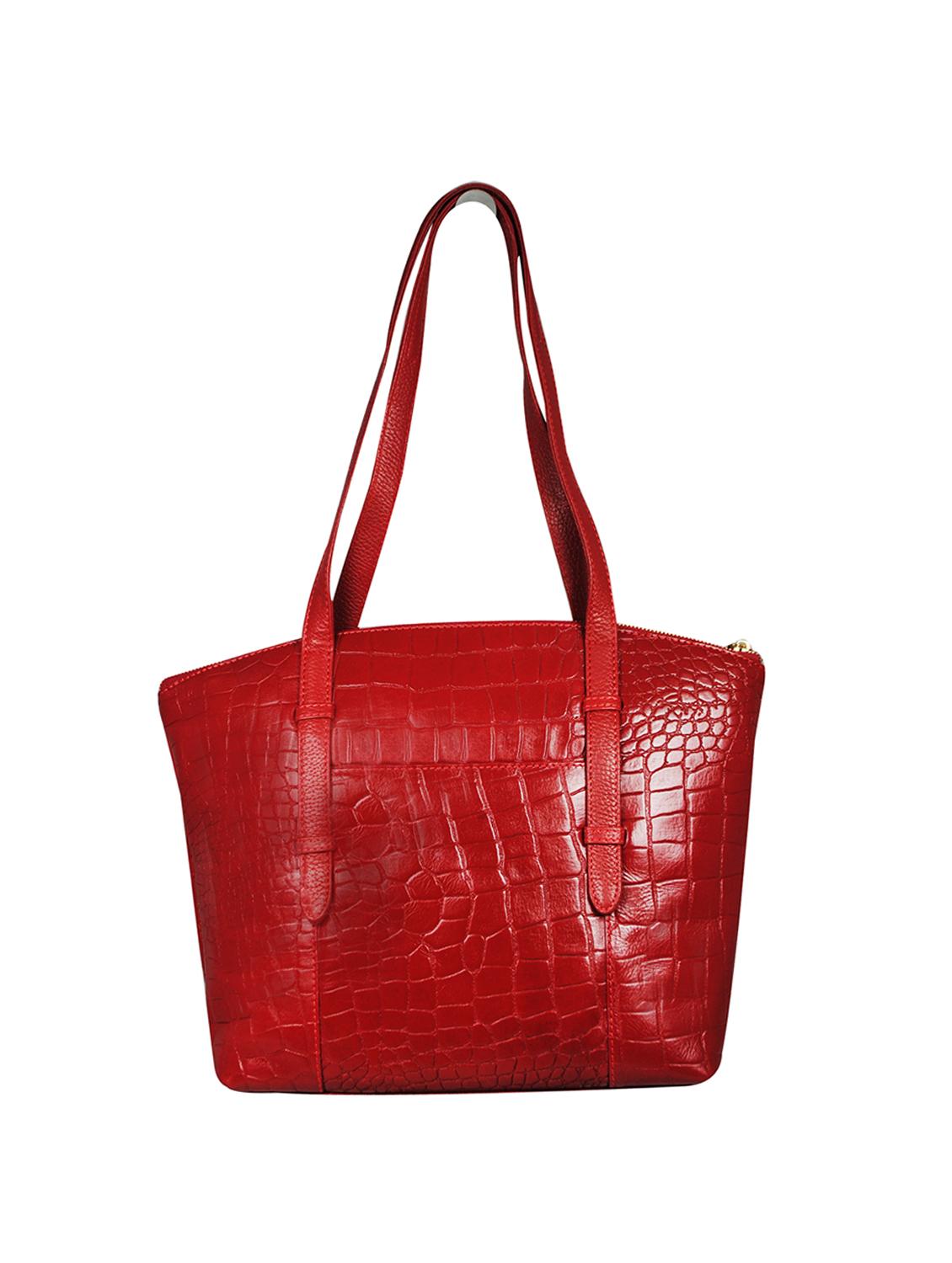 red leather regular tote - 16526351 - Standard Image - 1