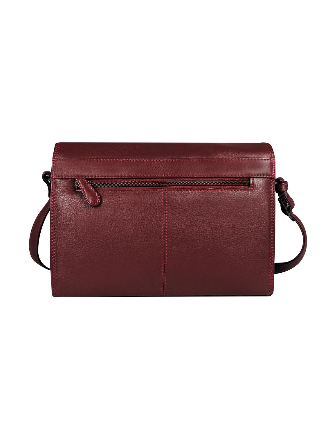 maroon solid regular sling bag - 16526357 - Standard Image - 1