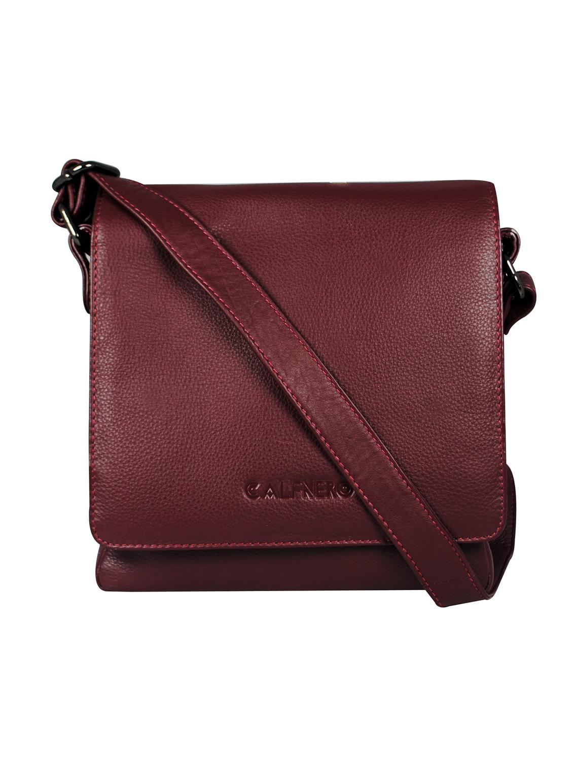 maroon solid regular sling bag - 16526365 - Zoom Image - 0