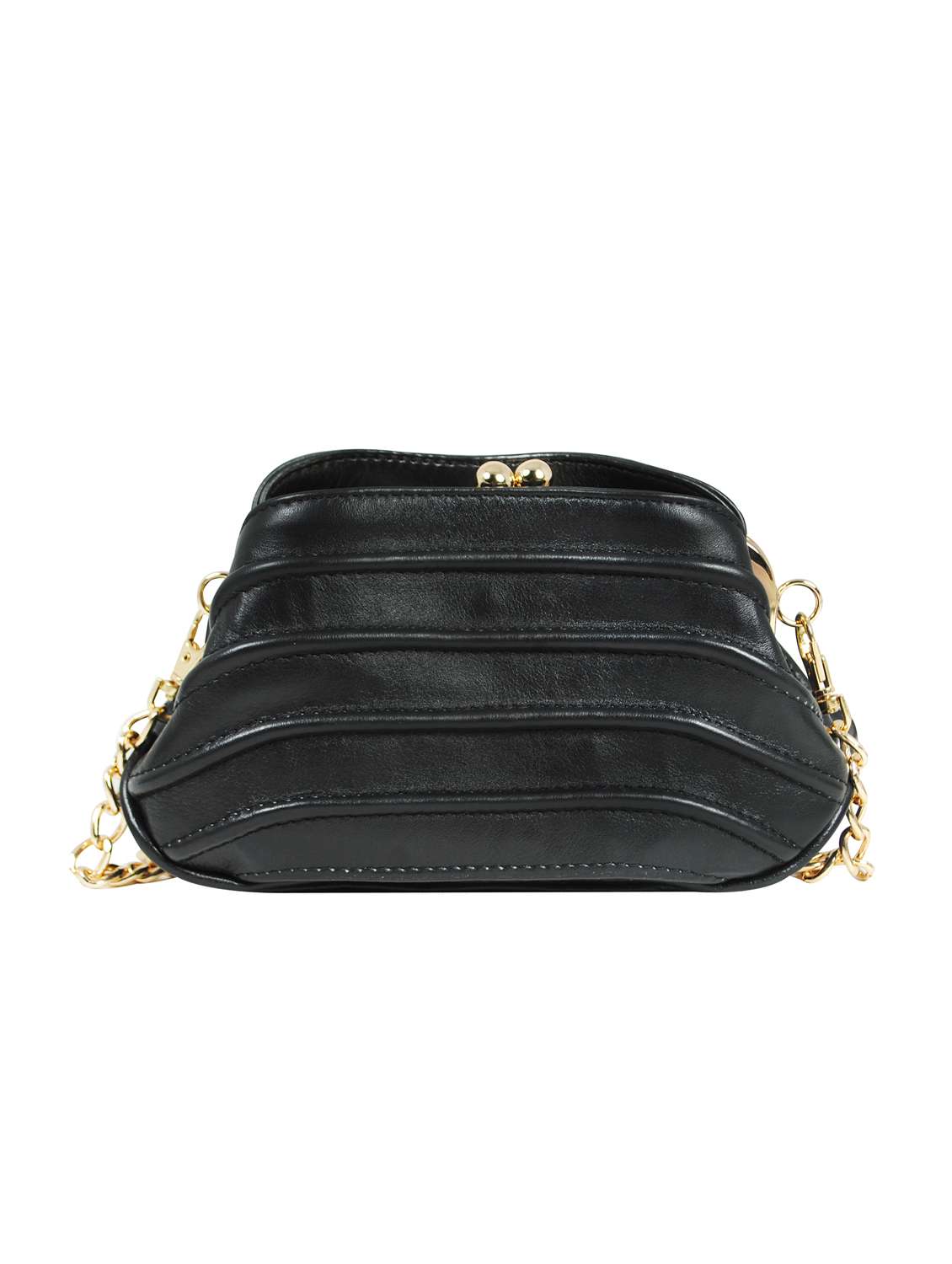 black leather sling bag - 16526372 -  Standard Image - 1