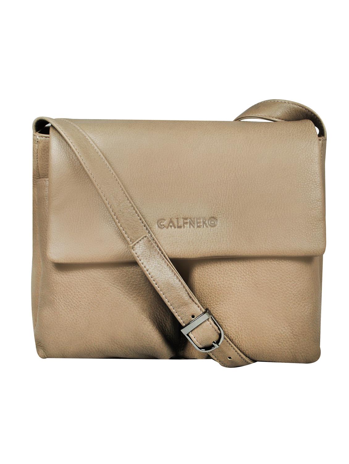 beige leather sling bag - 16526375 - Zoom Image - 0