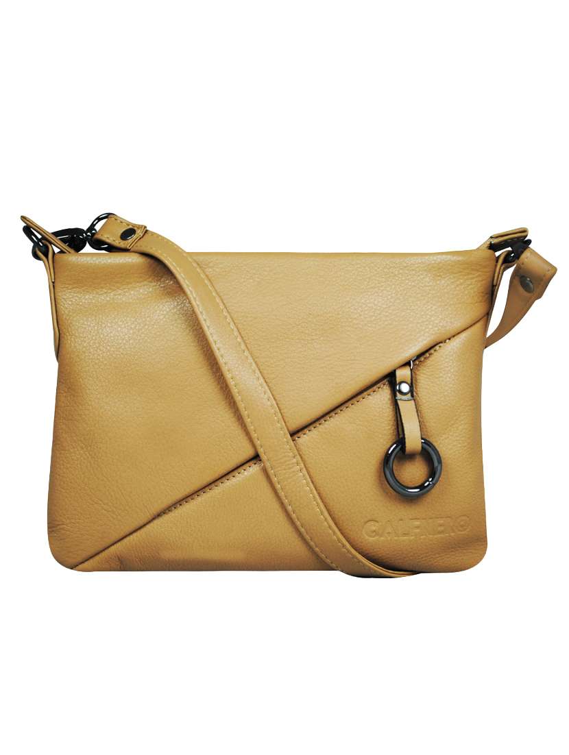 beige leather sling bag - 16526379 - Zoom Image - 0