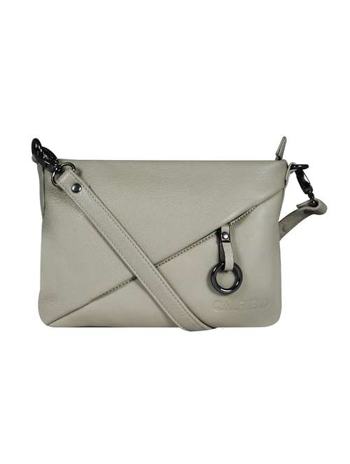 grey leather sling bag - 16526381 - Standard Image - 0