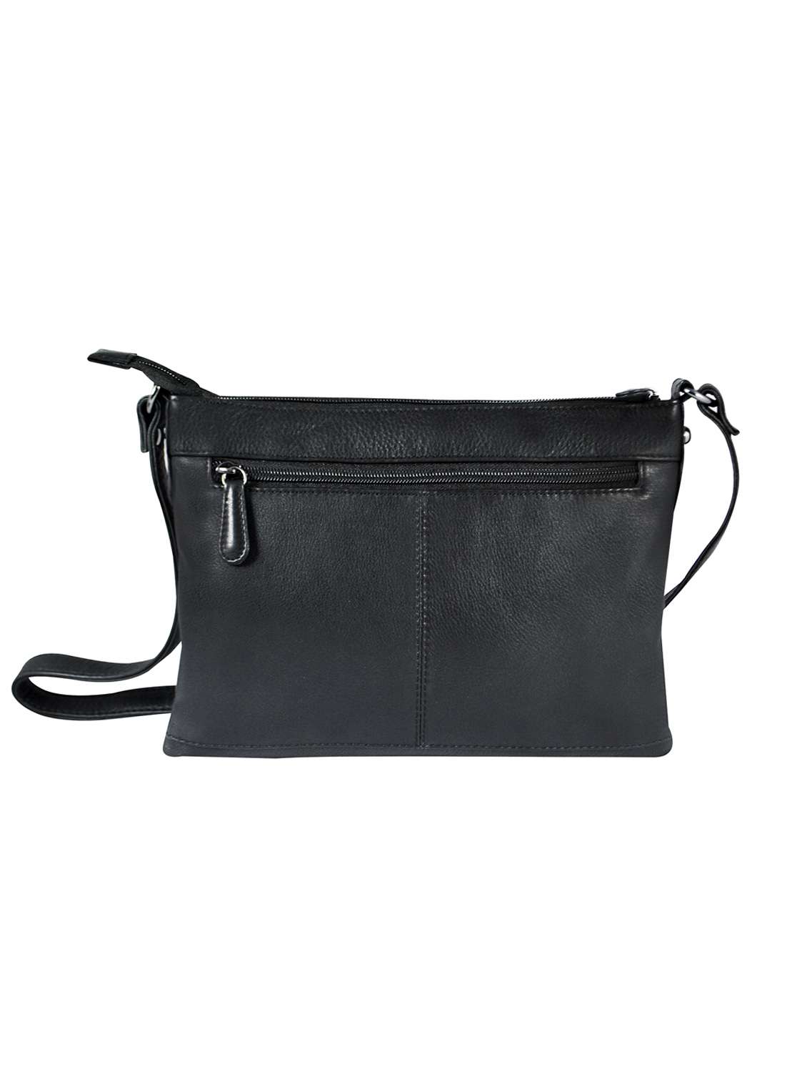 black solid regular sling bag - 16526385 -  Standard Image - 1