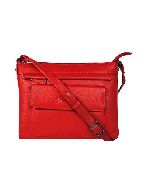 red leather sling bag - 16526386 -  Standard Image - 0