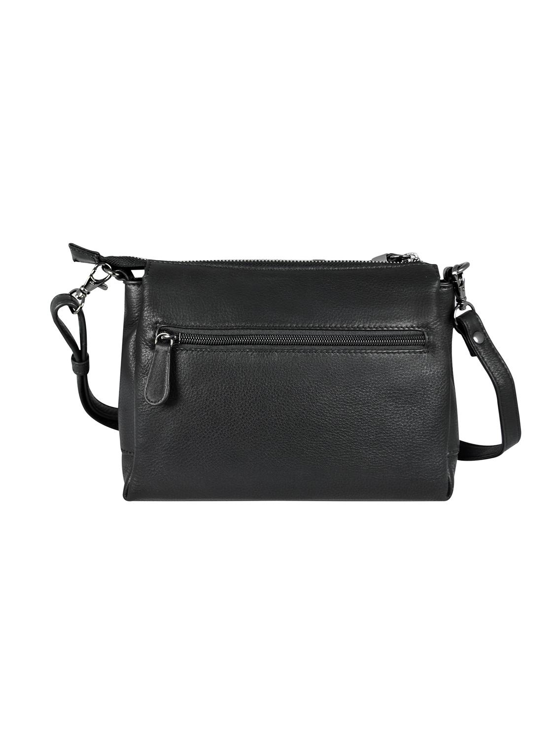 black solid regular sling bag - 16526395 - Standard Image - 1