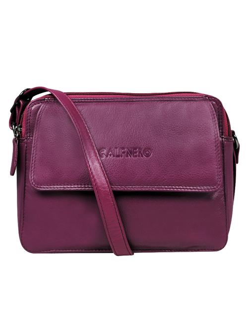 purple leather sling bag - 16526400 -  Standard Image - 0