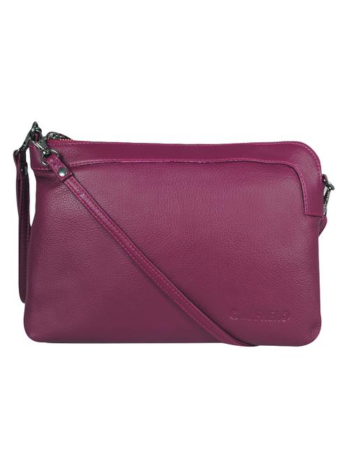 purple leather sling bag - 16526405 -  Standard Image - 0