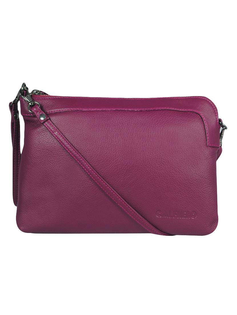 purple leather sling bag - 16526405 -  Zoom Image - 0