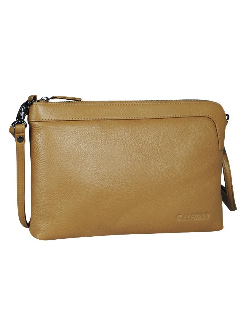 beige leather sling bag - 16526406 - Zoom Image - 0