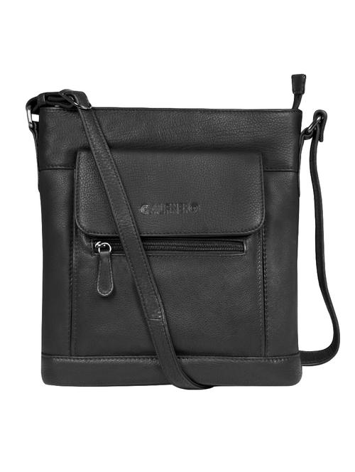 black solid regular sling bag - 16526416 -  Standard Image - 0