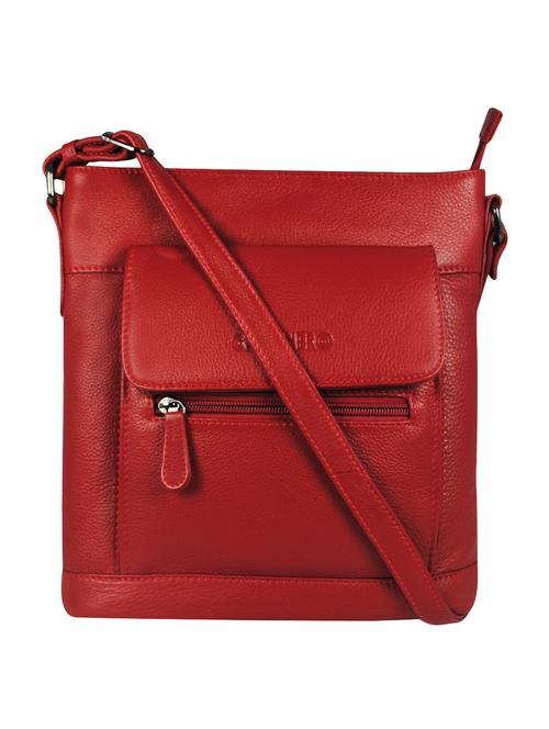 red leather sling bag - 16526418 - Standard Image - 0
