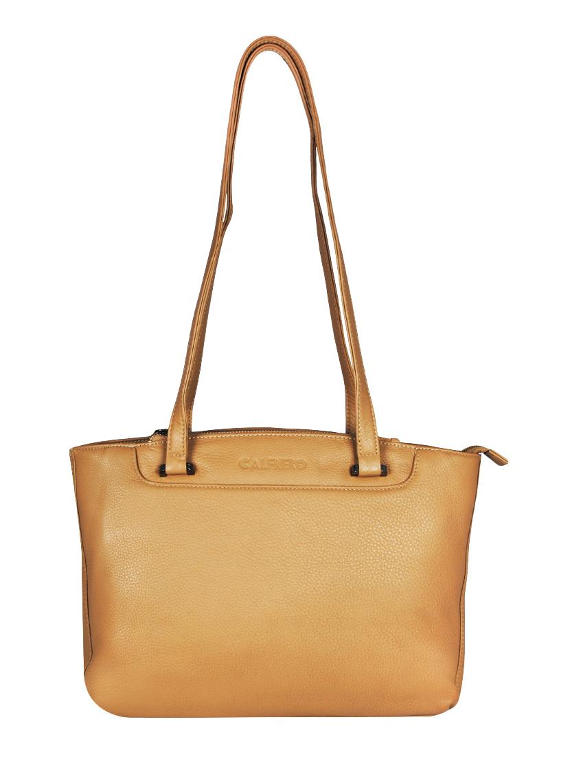 beige leather handbag - 16526428 -  Zoom Image - 0