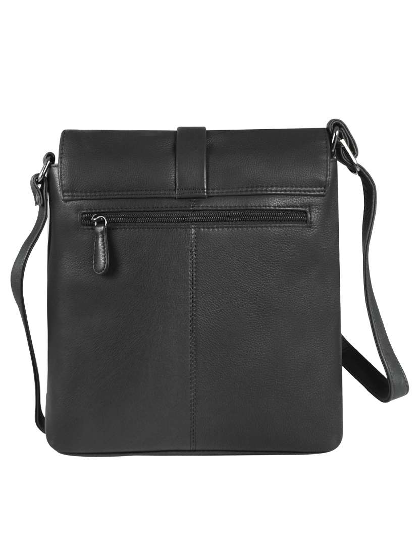 black leather sling bag - 16526438 -  Standard Image - 1