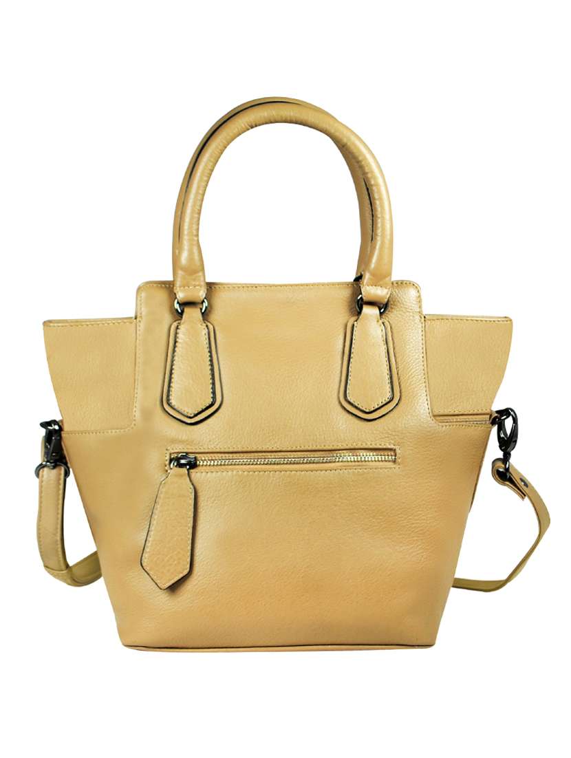 beige leather handbag - 16526440 -  Standard Image - 1