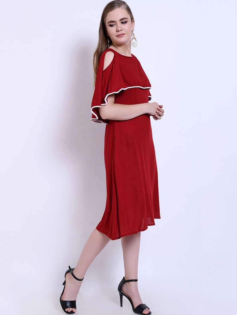 women's solid dress - 16527858 - Standard Image - 1