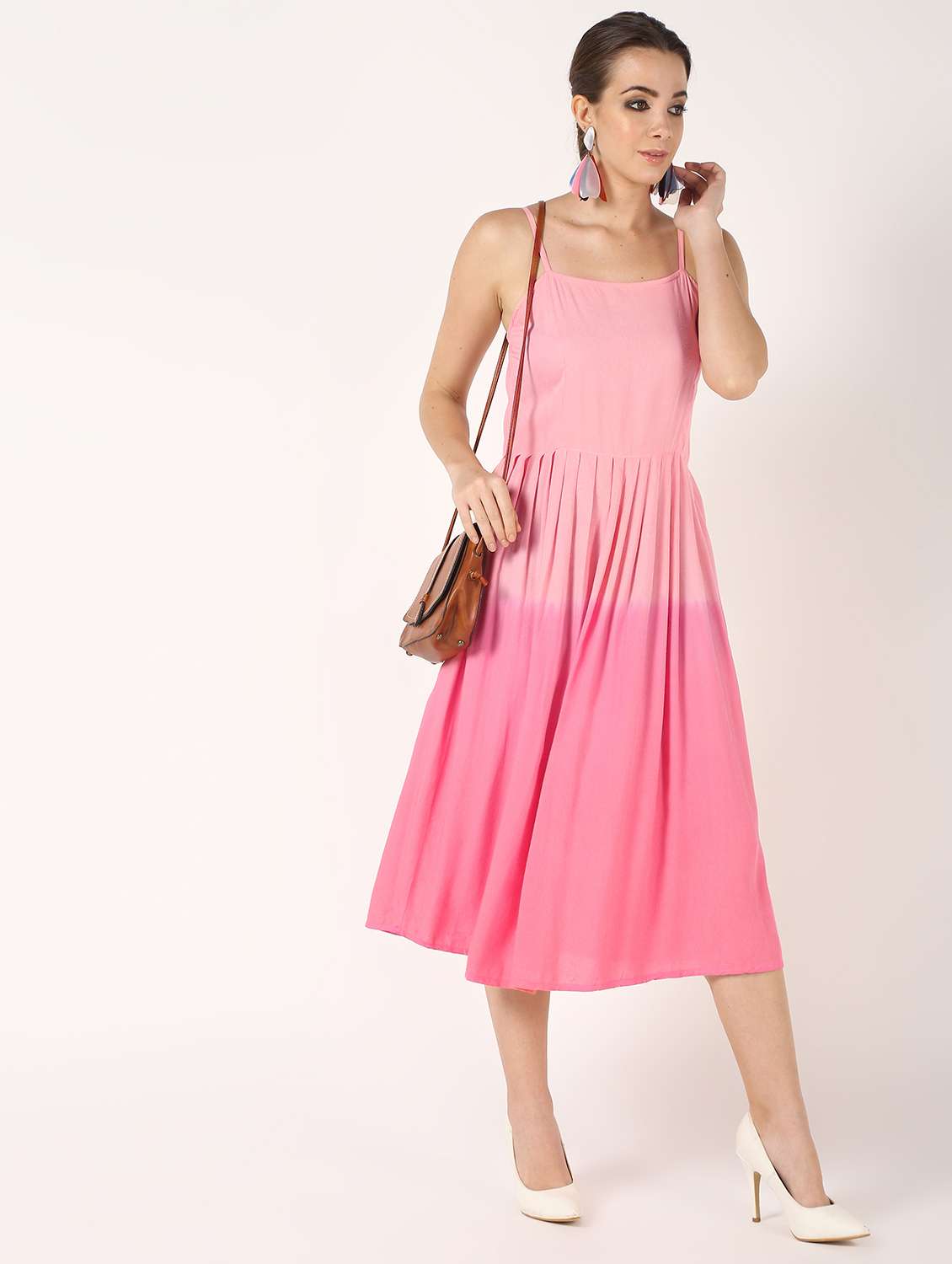 cami neck a-line dress 