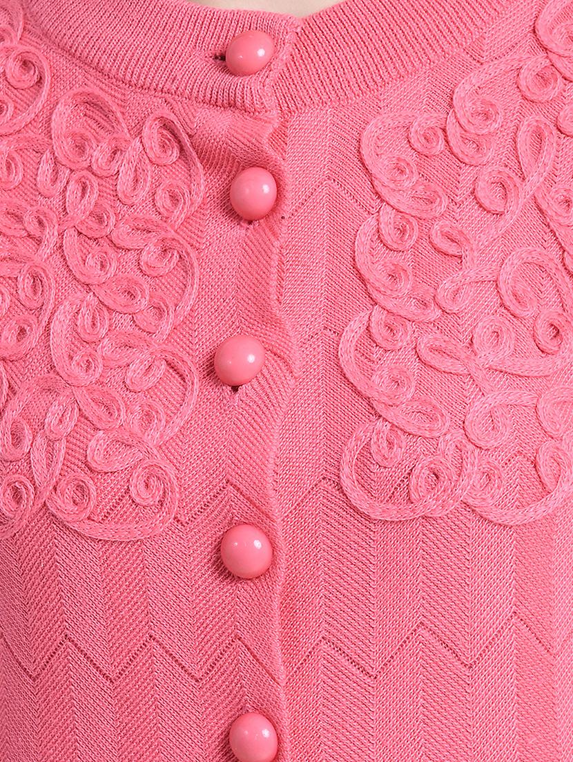 mandarin neck slit detail cardigan - 16528698 - Standard Image - 4